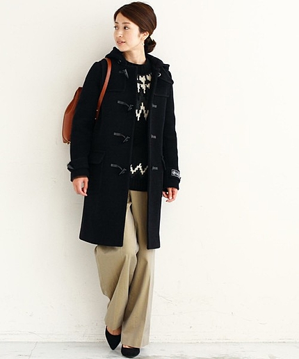 【予約】BY パイルメルトンロングダッフルコート 79