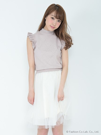 チュールボリュームスカート