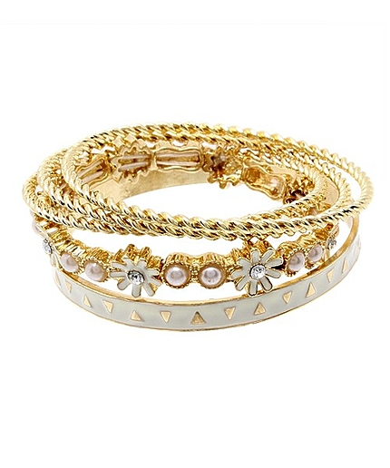 WEGO/フラワーセットバングル