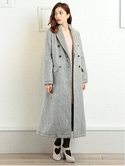 ラギットウールロングコート