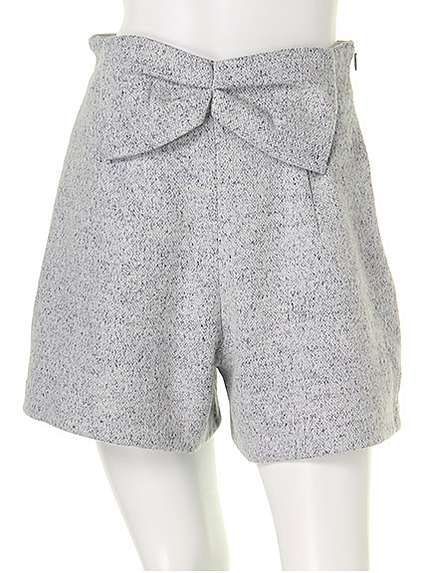 リボンジップショートパンツ