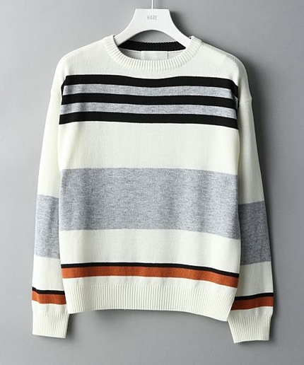 【WEB限定 先行予約】マルチボーダープルオーバーニット