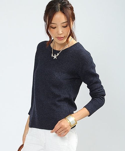 タックカノコニットプルオーバー