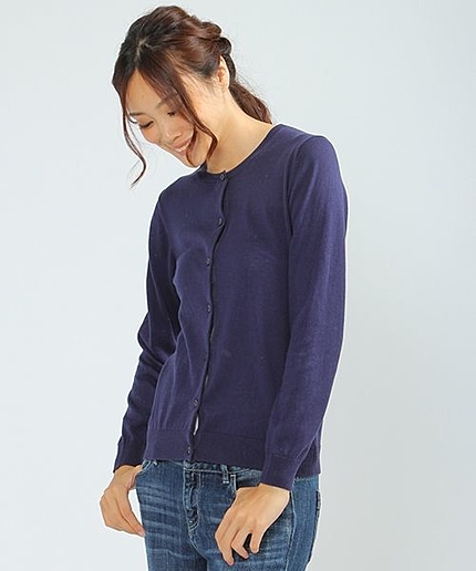 コットンシルクカーディガン