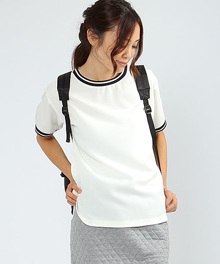 リブラインジャージープルオーバー