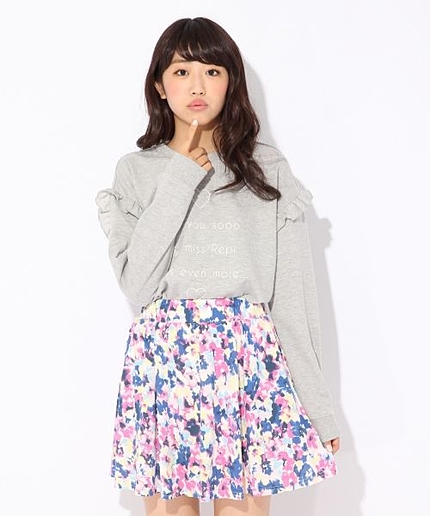 ★ニコラ10月号掲載★フリルハートシシュウスウェット