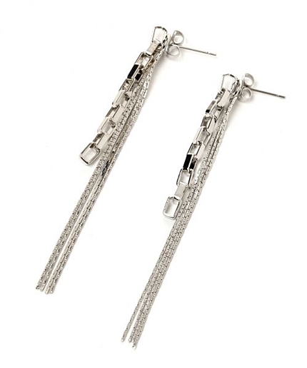 Ｗチェーンピアス