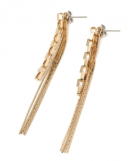 Wチェーンピアス