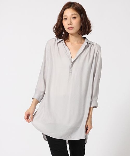 スキッパーシャツチュニック