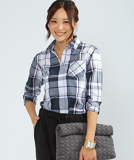 USAコットンチェックシャツ