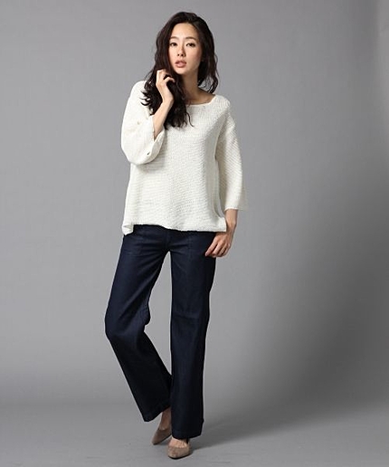 デニムバギーベーカーパンツ