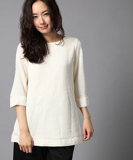 カワリオリボートネックチュニック