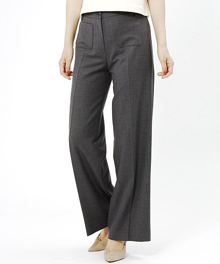 チェックワイドパンツ