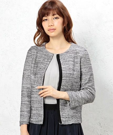 CR ラメニットツイード ジャケット