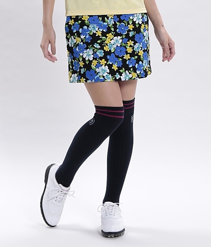 花柄プリントAラインスカート