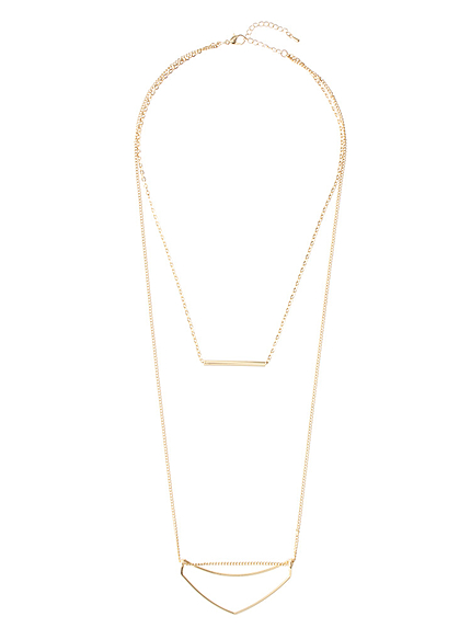 【goods】２連ラインネックレス