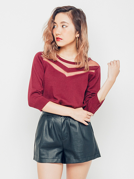 コンビラインニット