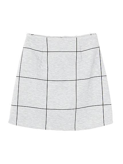 PIN GRAPH CHECK TRAPEZE スカート