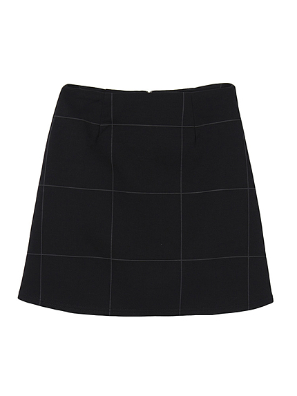 PIN GRAPH CHECK TRAPEZE スカート