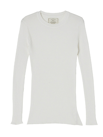 プレーンリブニット