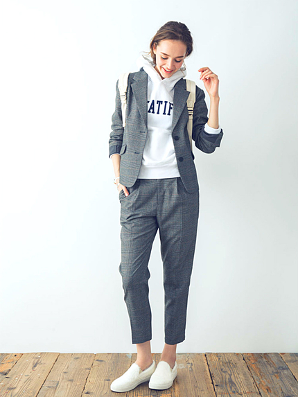 グレンチェックパンツ