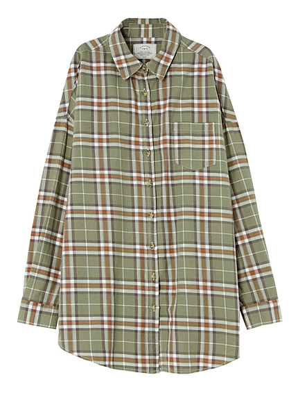 ネップルーズチェックシャツ