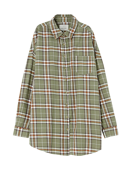 ネップルーズチェックシャツ