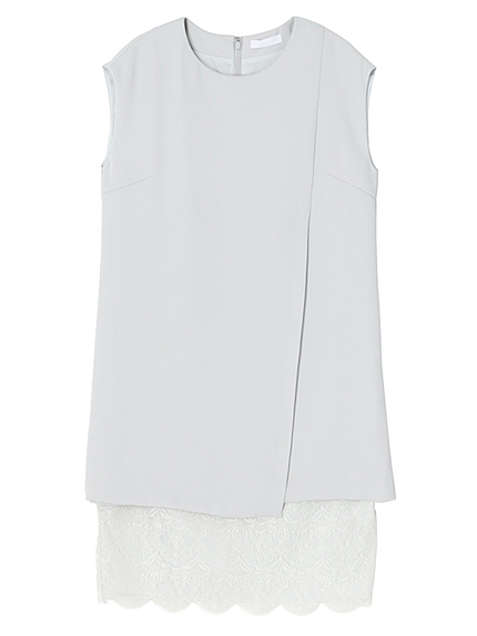 レースレイヤードドレス