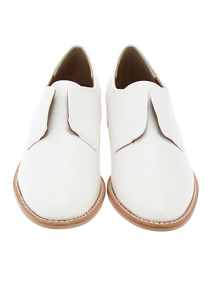 コバステッチフラットシューズ