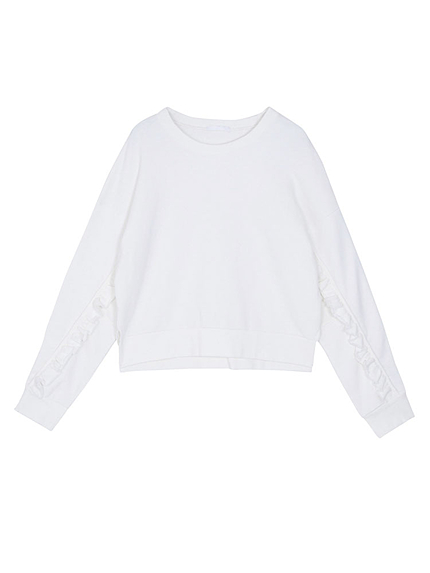 フリルスリーブプルオーバー