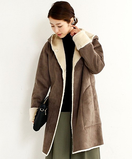 【WEB限定☆予約】【リバーシブル】by ※フェイクムートンフードコート