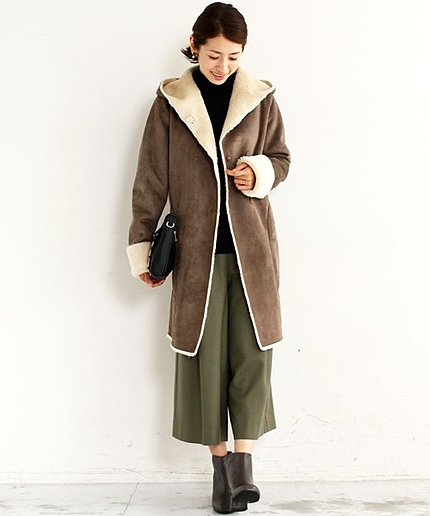 【WEB限定☆予約】【リバーシブル】by ※フェイクムートンフードコート