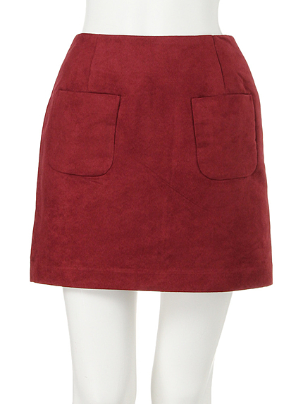 【dazzlin】スエード台形ミニスカート