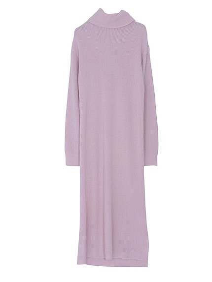 ニットミディワンピース