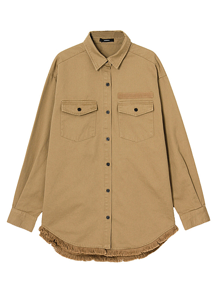 【CASUAL】カットオフミリタリーシャツ