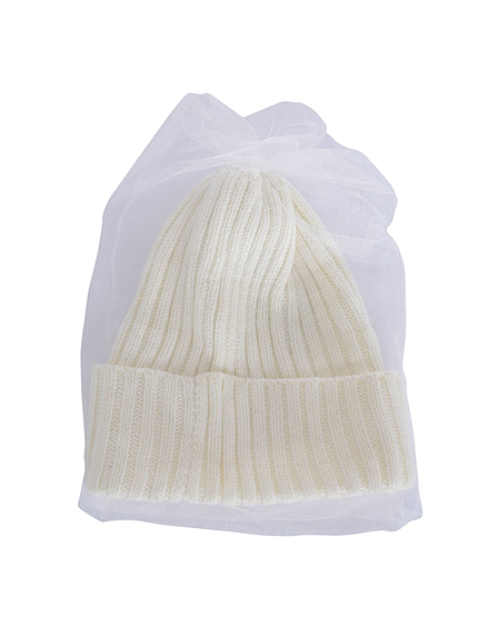 チュールニット帽