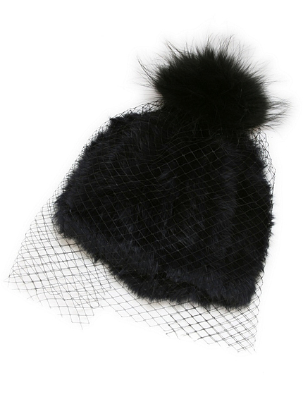 【Casselini】 Rチュールファー帽/2015秋最新作