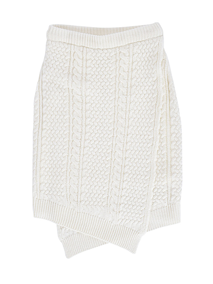 ケーブルニットタイトスカート