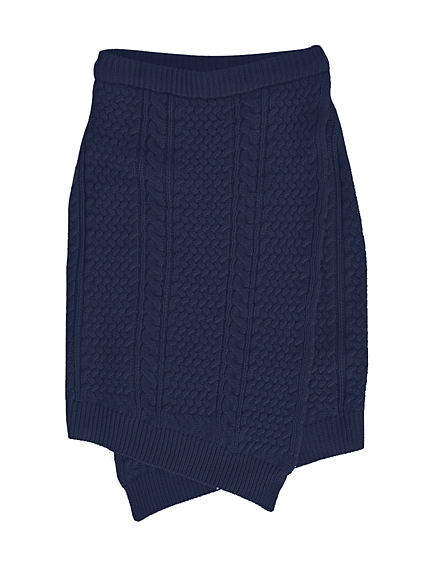 ケーブルニットタイトスカート