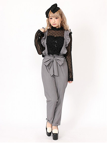 フリルサスロングパンツ