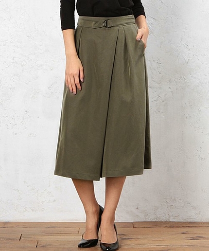 KC R/Pe DカンBELT ガウチョ パンツ