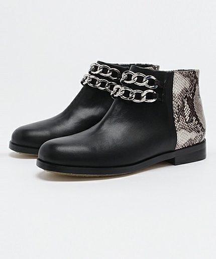 ボワソンショコラ/BDM チェーンショートブーツ