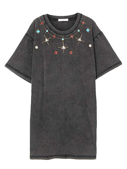 ターコイズビジューＴシャツ　Ⅱ