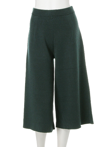 【W】Ｗフェイスニットガウチョパンツ