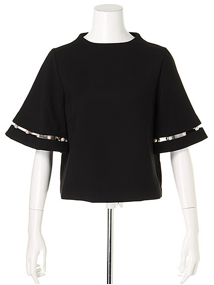 パールサンドフレア袖ブラウス