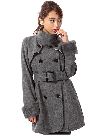 スタンドウール コート