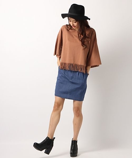 15FWベルトツキコクーンスカート