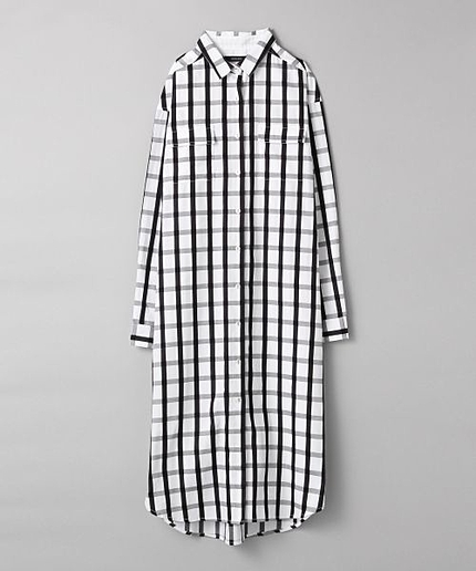 マルチチェックロングワンピース