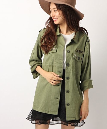 ミリタリーシャツジャケット