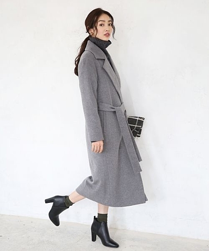 Ｗチェスターガウンロングコート